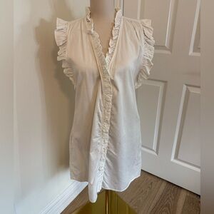 Stark X White Sleeveless Ruffle Dress Size Medium